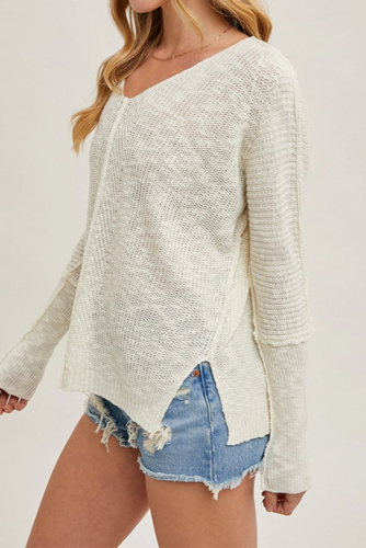 Ivory Knit Pullover