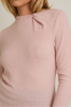 Soft Pink Bow Detail Sweater