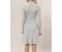 Gray Turtleneck Dress