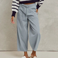 Dusty Denim Barrel Pants