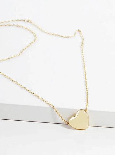 Heart Pendant Necklace in Gold