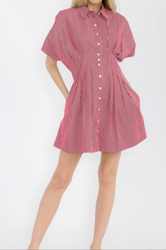 Pleated Waist Dress