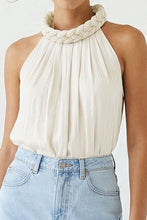 Winter White Braided Detail Top