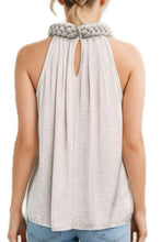 Winter White Braided Detail Top