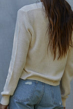 Cream Button Front Cardigan