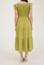 Flutter Sleeve Midi Dress