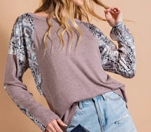 Ash Mix Print Top