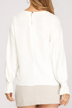 Smocked Bubble Sleeve Top