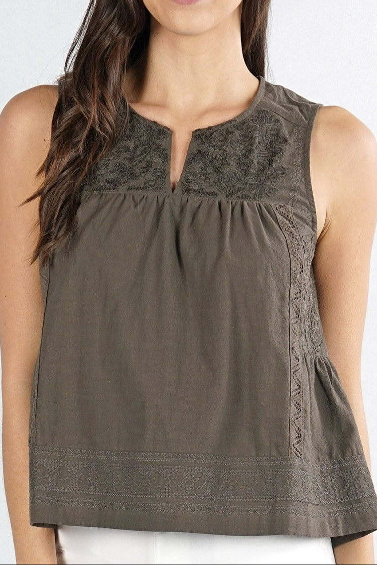 Ivy Embroidered Tank