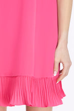 Pink Sleeveless Dress Hem Detail