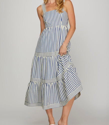 Striped Midi Dress