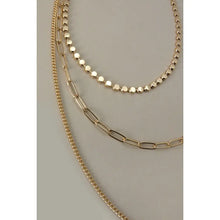 Gold Plated Multichain Necklace