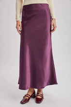 Elegant Plum Midi Skirt