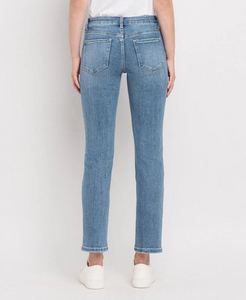 Mid Rise Ankle Slim Comfort Denim