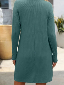 Green Striped Pocket Dress