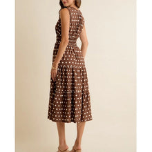 Brown Polka Dot Midi
