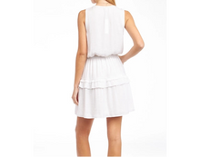 Ruffle Neck Pleated Dress