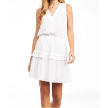 Ruffle Neck Pleated Dress