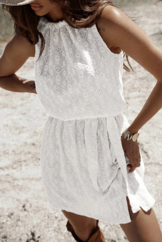 Chic White Lace Dress