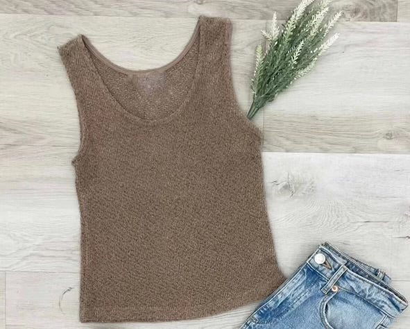 Cocoa Sleeveless Knit Top