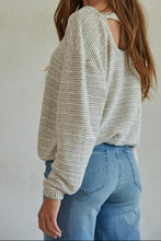 Striped Long Sleeve Pullover