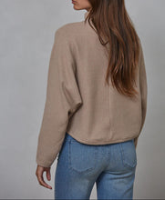 Latte Knit Mock Neck Pullover