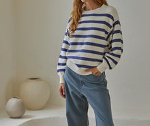Soft Blue Striped Sweater