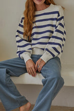 Soft Blue Striped Sweater