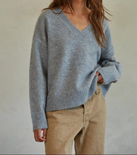 Heather Gray VNeck Sweater