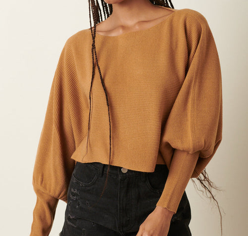 Camel Dolman Sweater