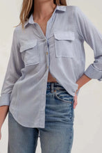 Blue Stripe Button Down Shirt