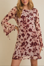 Floral Flare Sleeve Dress