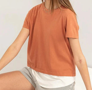 Cotton Short Sleeve Top