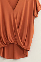 Surplice V-Neck Oversized Top