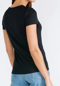 Black Slim Fit Crewneck