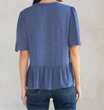 Floral Textured Flowy Top