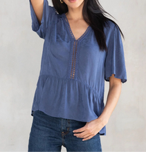 Floral Textured Flowy Top