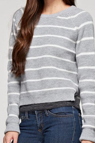 Striped Classic Crewneck Sweater