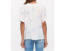 Embroidery Ruffle Sleeve Peasant