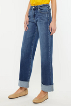 Cuffed Wide Leg Denim
