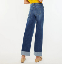 Cuffed Wide Leg Denim