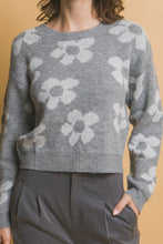 Crew Neck Floral Sweater