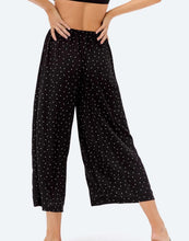 Black and White Cropped Tiny Polka Dot Pant