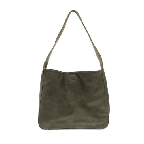 Olive ~ Mushroom Slouchy Hobo Bag