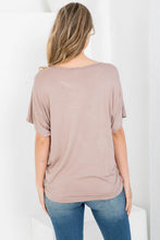 Mocha Dolman Top