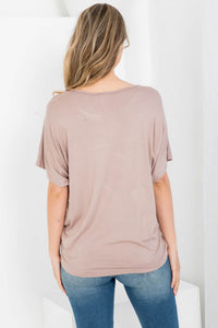 Mocha Dolman Top