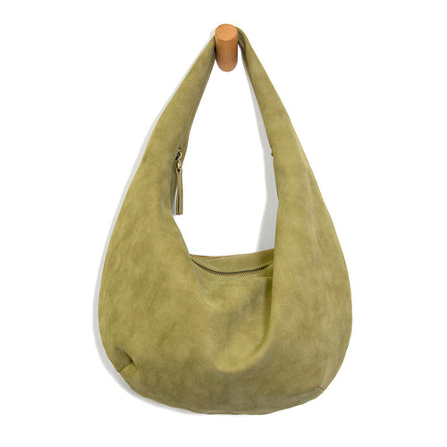 Sage Vegan Suede Bag