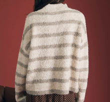 Fuzzy Striped Sweater