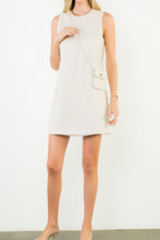 Chic Sleeveless Suede Dress