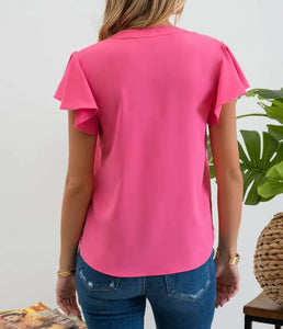 Flutter Sleeve Top